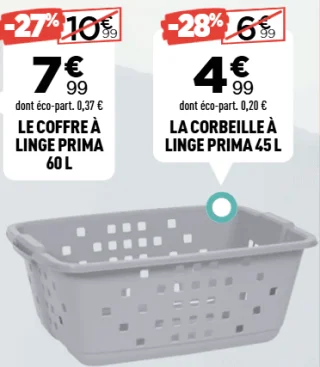 La corbeille à linge Prima 45 L