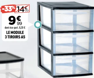 LE MODULE 3 TIROIRS A5