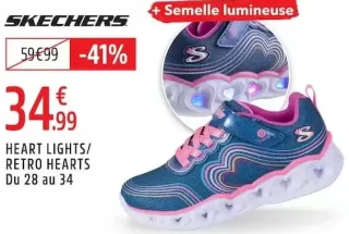 Chaussures Skechers Heart Lights / Retro Hearts