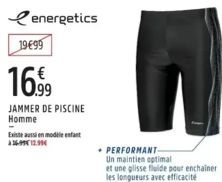 Jammer de piscine Homme Energetics