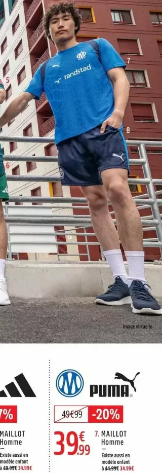 Maillot Homme Olympique de Marseille Puma
