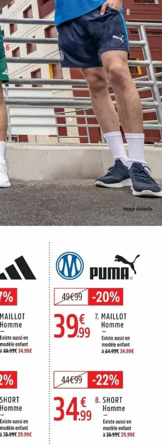 Short Homme Olympique de Marseille Puma