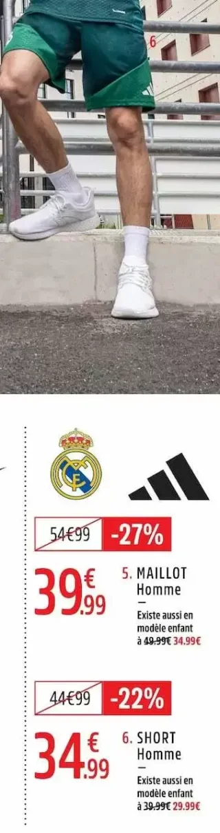 Short Homme Real Madrid Adidas