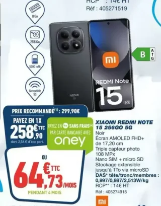 Xiaomi Redmi Note 13 256Go 5G