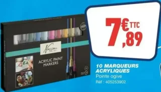 10 marqueurs acryliques Nassau