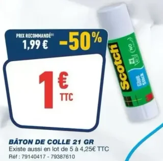 Bâton de colle 21 gr Scotch