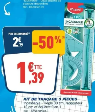 Kit de traçage 3 pièces Maped