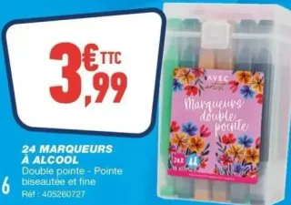 24 Marqueurs à alcool Avec Artist