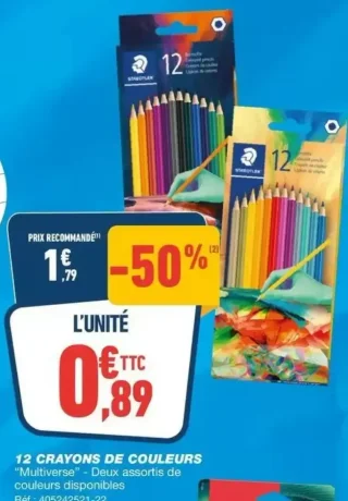 12 Crayons de couleurs Staedtler "Multiverse"