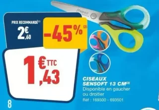 CISEAUX SENSOFT 13 CM Maped