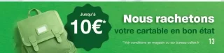 Nous rachetons votre cartable en bon état Jusqu'à 10€