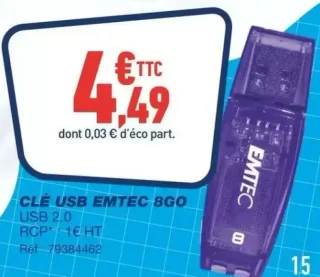 Clé USB Emtec 8Go