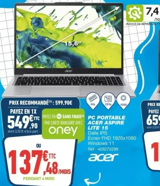PC PORTABLE ACER ASPIRE LITE 15