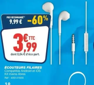 ÉCOUTEURS FILAIRES