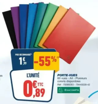 Porte-vues Exacompta 60 vues - A4