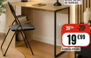 Bureau Primo avec étagère Kokoon
