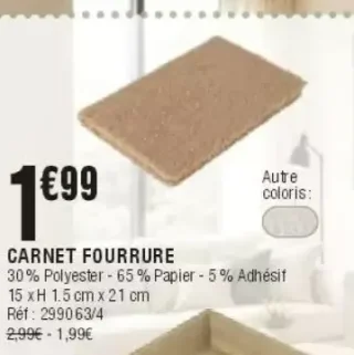 Carnet fourrure Kokoon