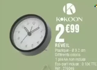 Réveil Kokoon