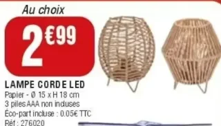 Lampe corde LED Kokoon