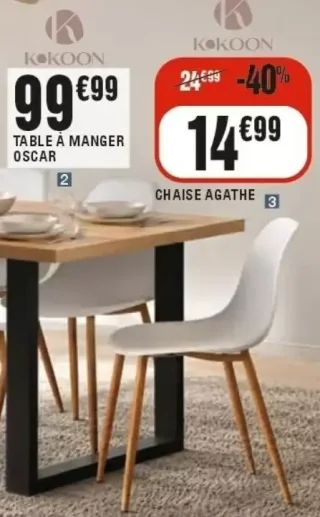 CHAISE AGATHE