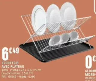 ÉGOUTTOIR AVEC PLATEAU