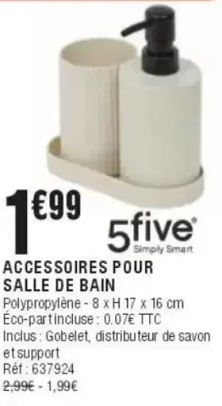 Accessoires pour salle de bain 5five