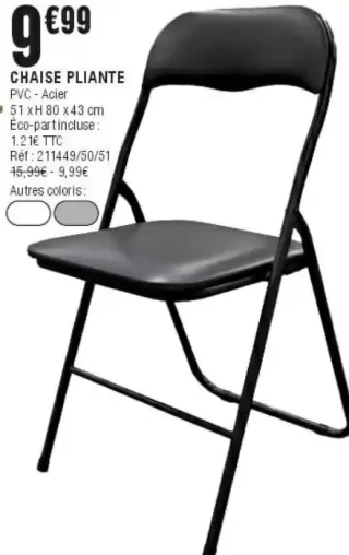 Chaise pliante