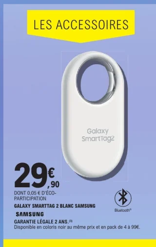 Galaxy SmartTag 2 Blanc Samsung