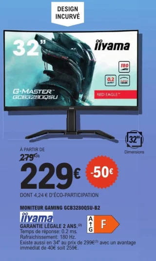 iiyama Moniteur Gaming GCB3280QSU-B2