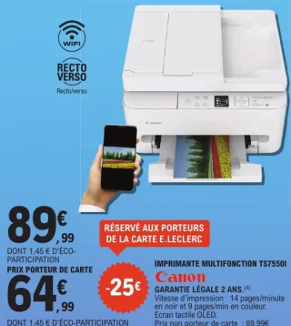 Imprimante multifonction TS7550I Canon