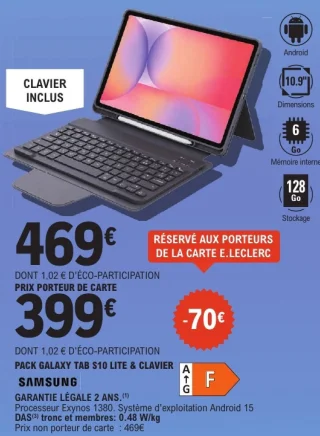 SAMSUNG PACK GALAXY TAB S10 LITE & CLAVIER