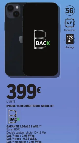 IPHONE 14 RECONDITIONNÉ GRADE B