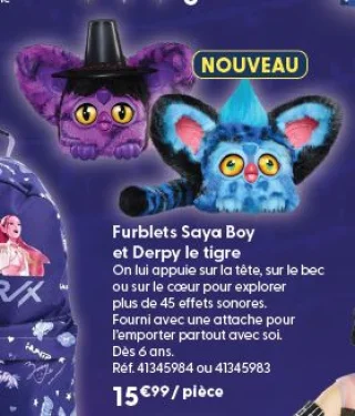 Furblets Saya Boy et Derpy le tigre