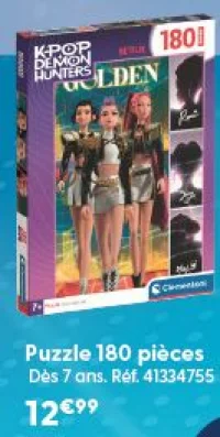 Puzzle 180 pièces Clementoni K-Pop Demon Hunters
