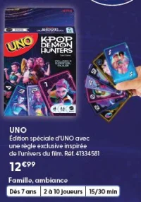 UNO K-Pop Demon Hunters Édition spéciale