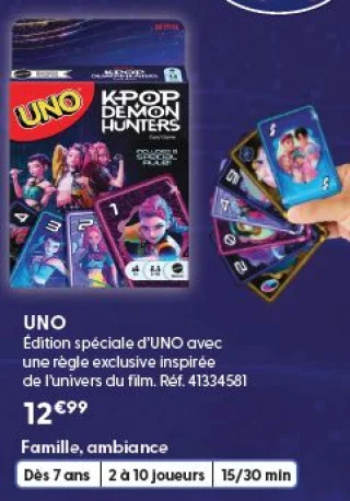 UNO K-Pop Demon Hunters Édition spéciale