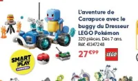 L'aventure de Carapuce avec le buggy du Dresseur LEGO Pokémon