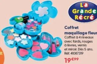 Coffret maquillage fleur