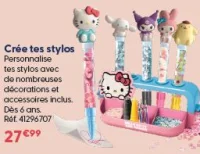 Crée tes stylos Hello Kitty