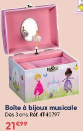 Boîte à bijoux musicale