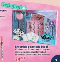 Ensemble papeterie Diddl