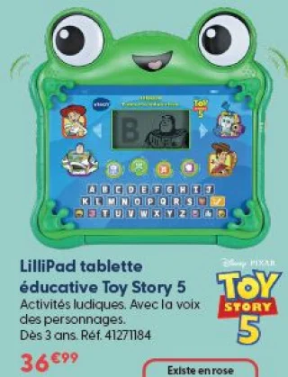 LilliPad tablette éducative Toy Story 5 Vtech