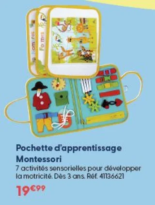 Pochette d'apprentissage Montessori