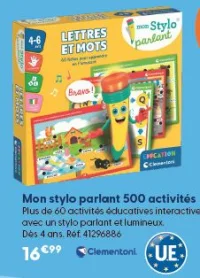 Mon stylo parlant 500 activités Clementoni