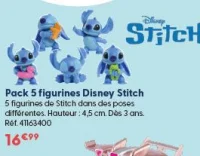 Pack 5 figurines Disney Stitch