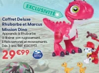Coffret Deluxe Rhubarbe et Marcus Mission Dino La Pat' Patrouille