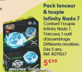 Pack lanceur & toupie Infinity Nado 7