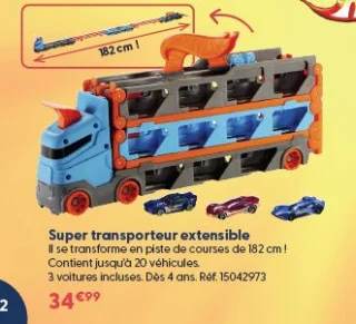 Super transporteur extensible Hot Wheels