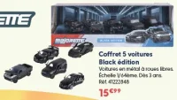 Coffret 5 voitures Black édition Majorette