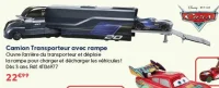 Camion Transporteur avec rampe Disney Pixar Cars